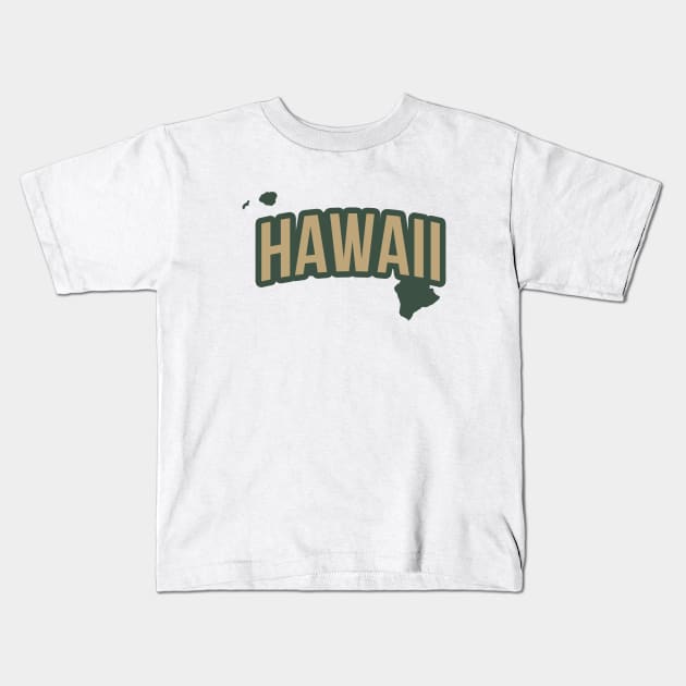 Hawaii State Kids T-Shirt by Novel_Designs